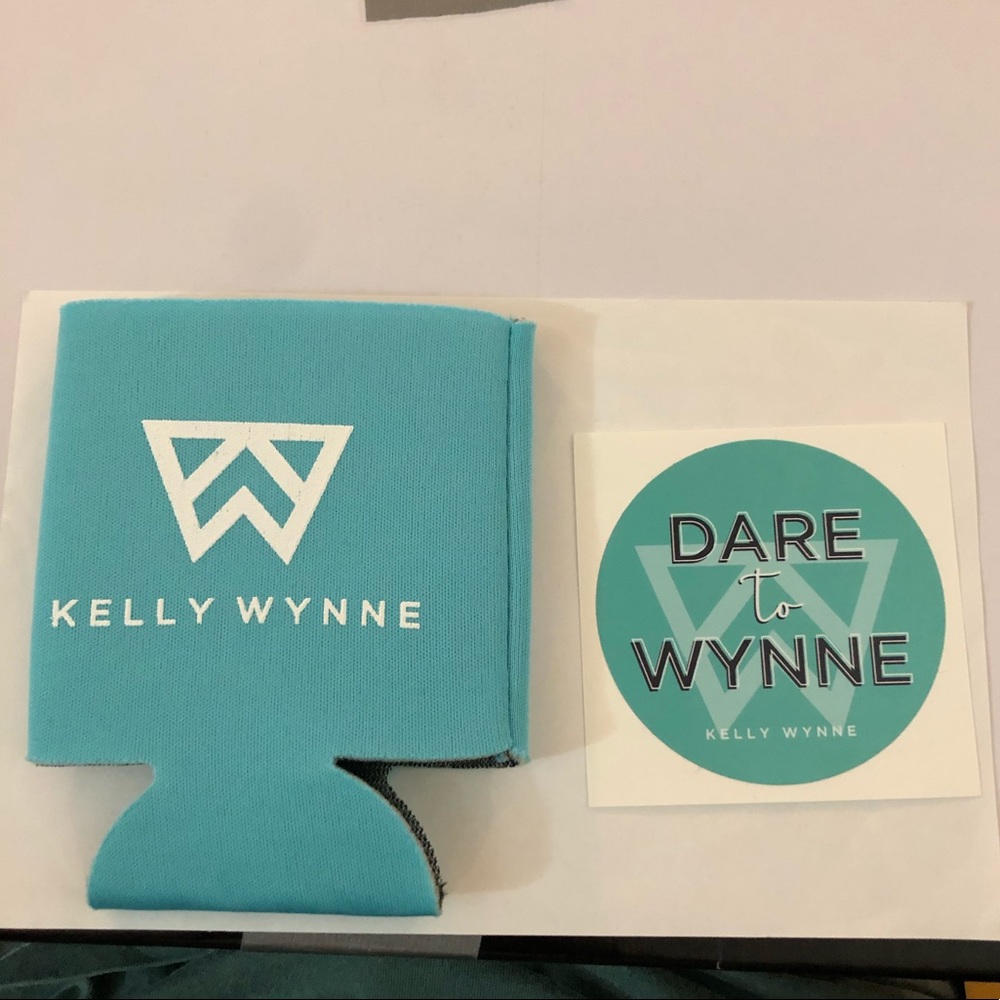 Kelly Wynne Koozie and Sticker